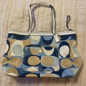 Authentic Coach Signature Scarf Bag